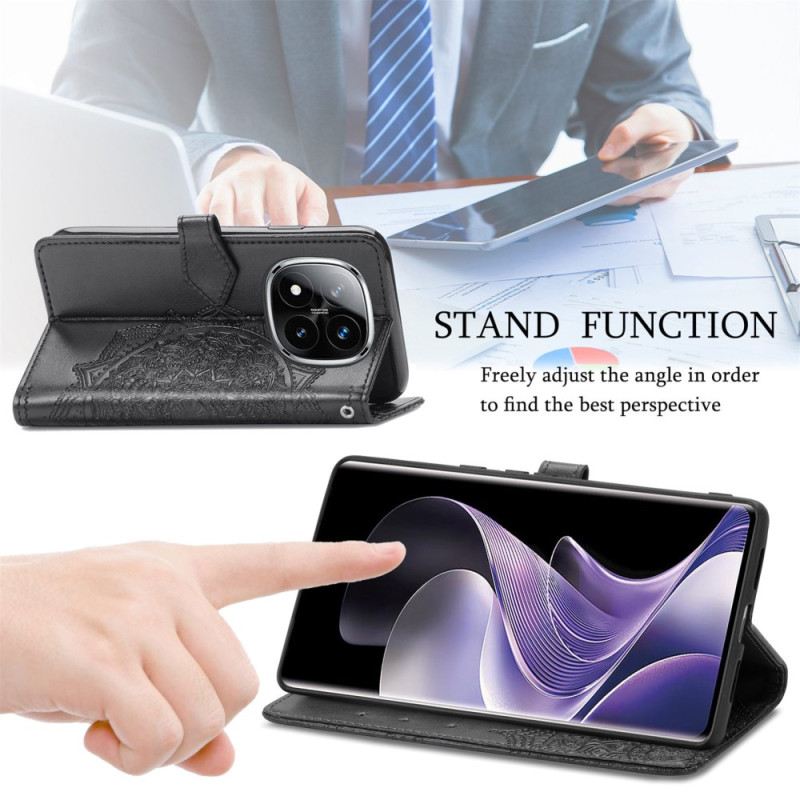 Bőrtok Xiaomi Redmi Note 14 Pro Plus 5g Barokk Mandala