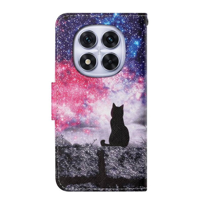 Bőrtok Xiaomi Redmi Note 14 Pro Plus 5g Galaxis Macska