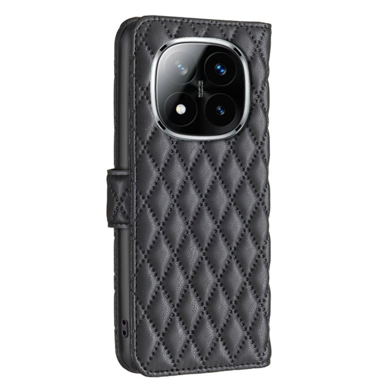 Bőrtok Xiaomi Redmi Note 14 Pro Plus 5g Klasszikus Steppelt