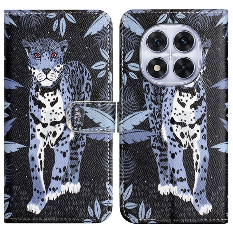 Bőrtok Xiaomi Redmi Note 14 Pro Plus 5g Leopárdminta