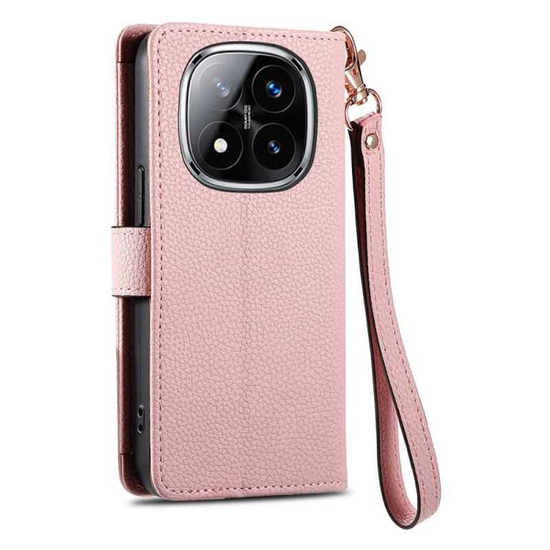 Bőrtok Xiaomi Redmi Note 14 Pro Plus 5g Párnázott Zseb És Rfid-védelem