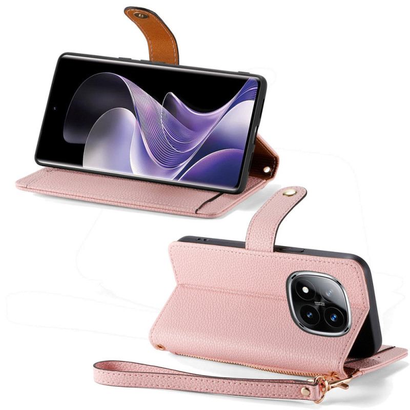 Bőrtok Xiaomi Redmi Note 14 Pro Plus 5g Párnázott Zseb És Rfid-védelem