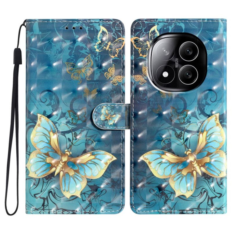 Fliptok Xiaomi Redmi Note 14 Pro Plus 5g 3d Pillangók