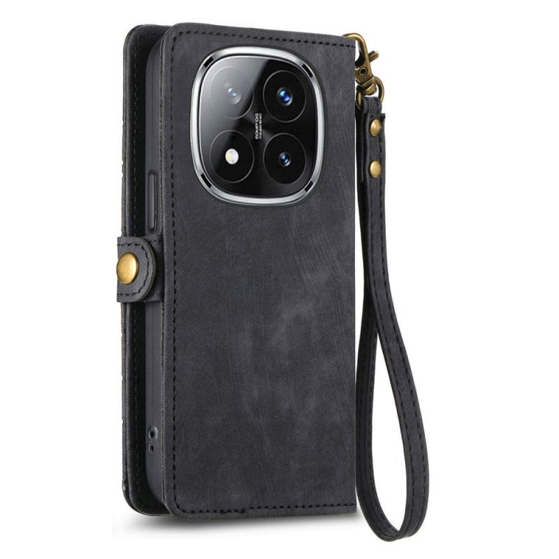 Fliptok Xiaomi Redmi Note 14 Pro Plus 5g Geometrikus Vonalakkal Díszített Pénztárca