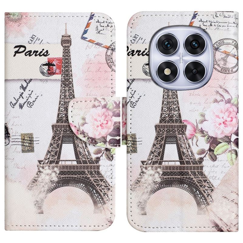 Fliptok Xiaomi Redmi Note 14 Pro Plus 5g Vintage Eiffel-torony
