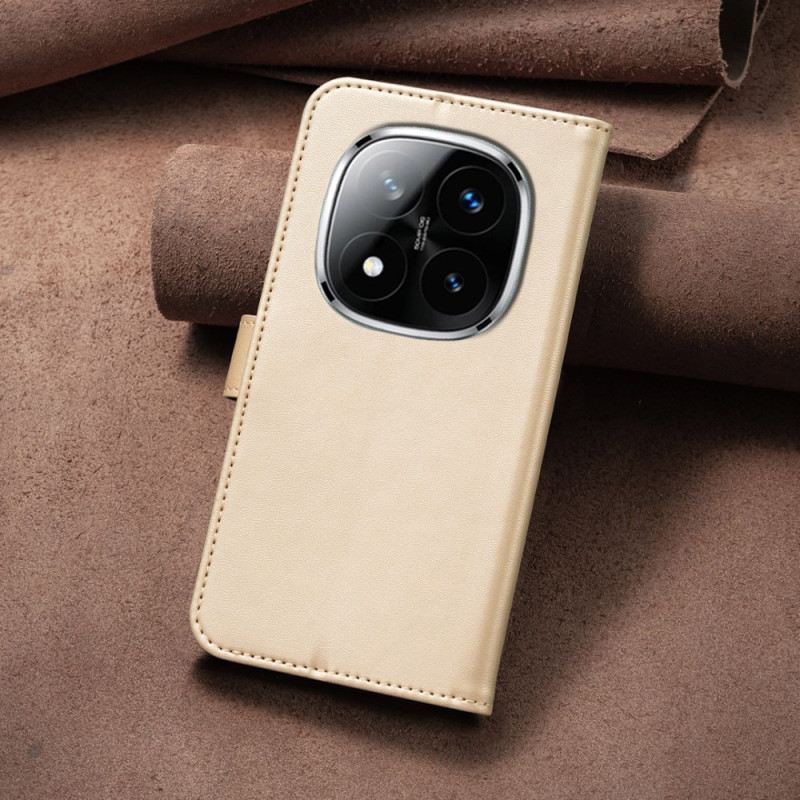 Kinyitható Bőrtok Xiaomi Redmi Note 14 Pro Plus 5g Lóherék