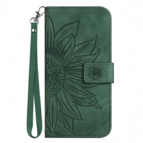 Kinyitható Bőrtok Xiaomi Redmi Note 14 Pro Plus 5g Napraforgóminta