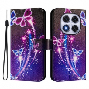 Kinyitható Tokok Xiaomi Redmi Note 14 Pro Plus 5g Ünnepi Pillangókminta