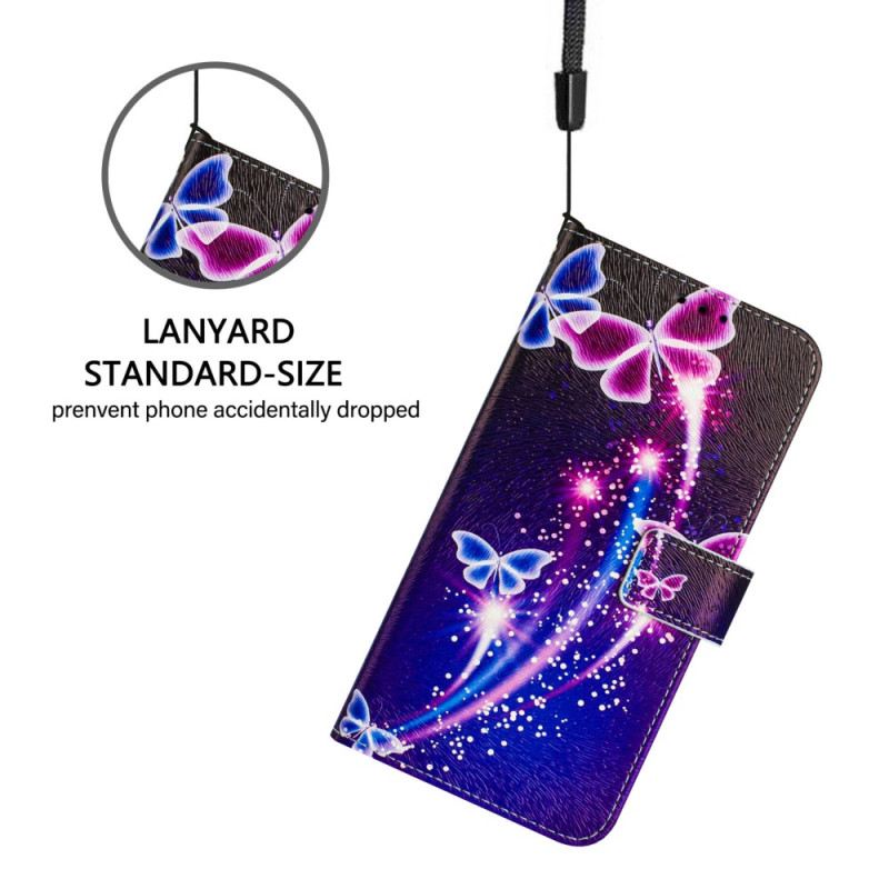 Kinyitható Tokok Xiaomi Redmi Note 14 Pro Plus 5g Ünnepi Pillangókminta