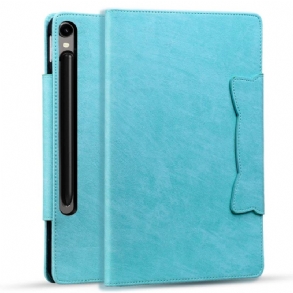 Bőrtok Samsung Galaxy Tab S10 Fe Plus Macska Alakú Csat