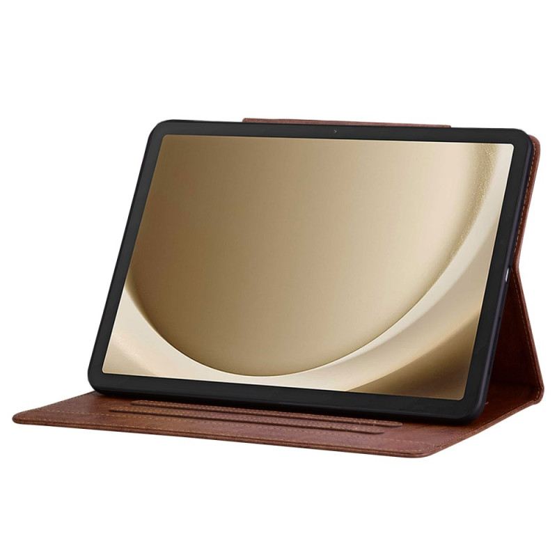 Bőrtok Samsung Galaxy Tab S10 Fe Plus Macska Alakú Csat