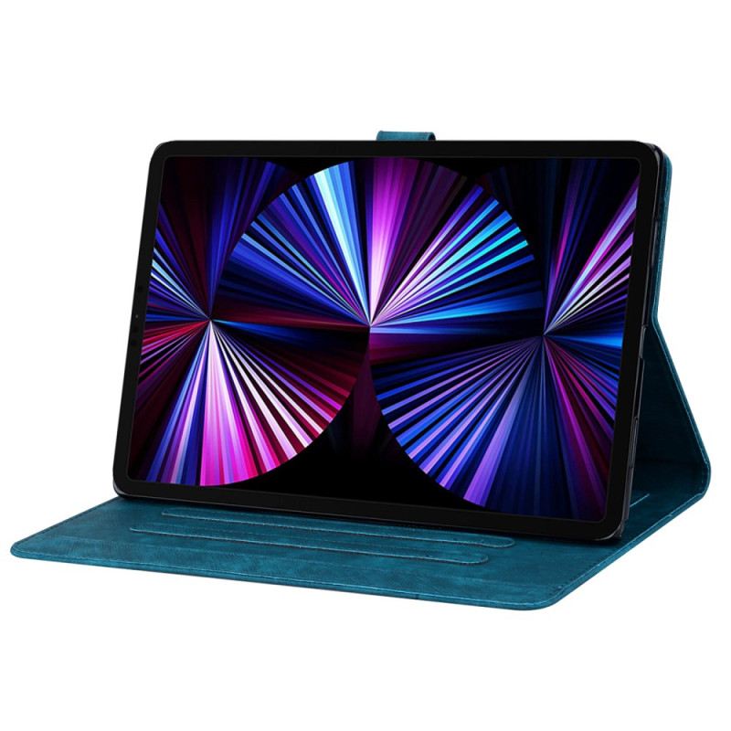 Kinyitható Bőrtok Samsung Galaxy Tab S10 Fe Plus Macska Jelenet