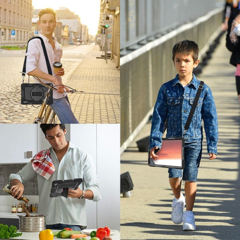 Mobiltelefon Tokok Samsung Galaxy Tab S10 Fe Plus Állvány És Vállpánt