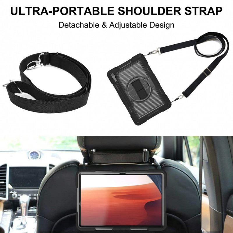 Mobiltelefon Tokok Samsung Galaxy Tab S10 Fe Plus Állvány És Vállpánt