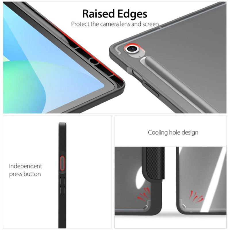 Samsung Galaxy Tab S10 Fe Plus Hárompaneles Átlátszó Hátlap