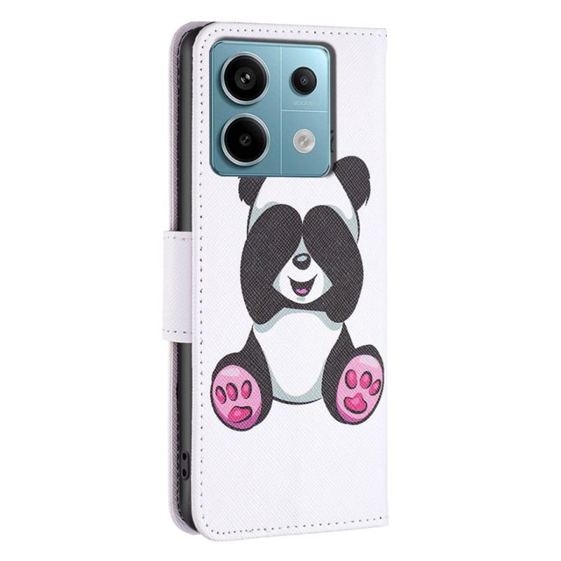 Bőrtok Poco X6 5g Kis Panda