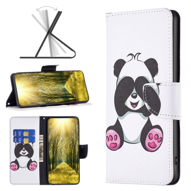Bőrtok Poco X6 5g Kis Panda