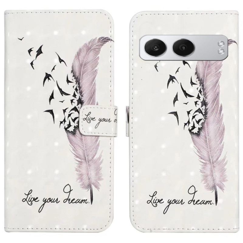 Bőrtok Oneplus Nord 4 3d Rózsaszín Toll