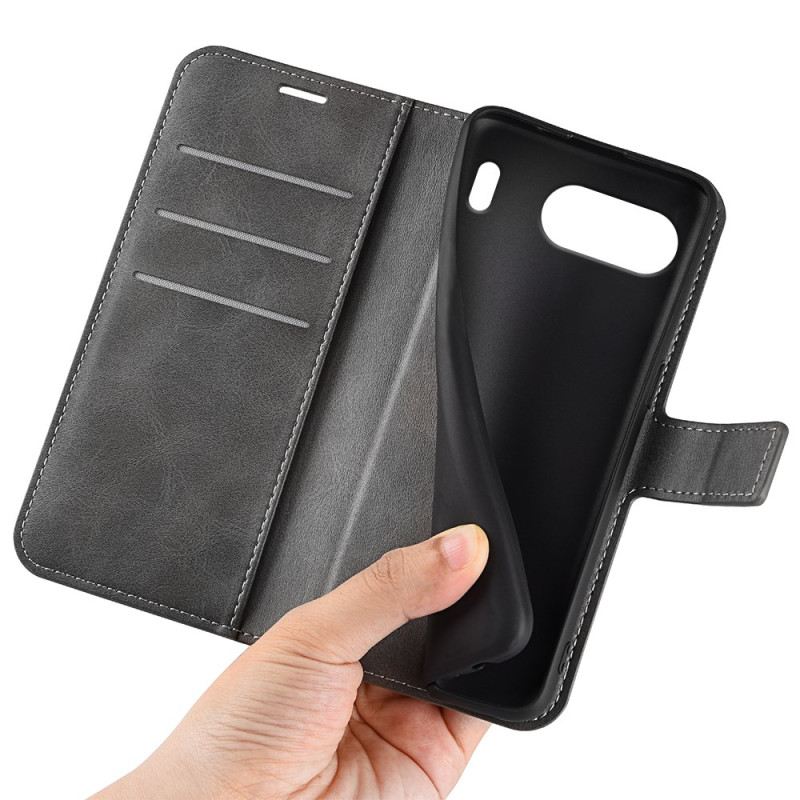 Bőrtok Oneplus Nord 4 Bőr Stílusú