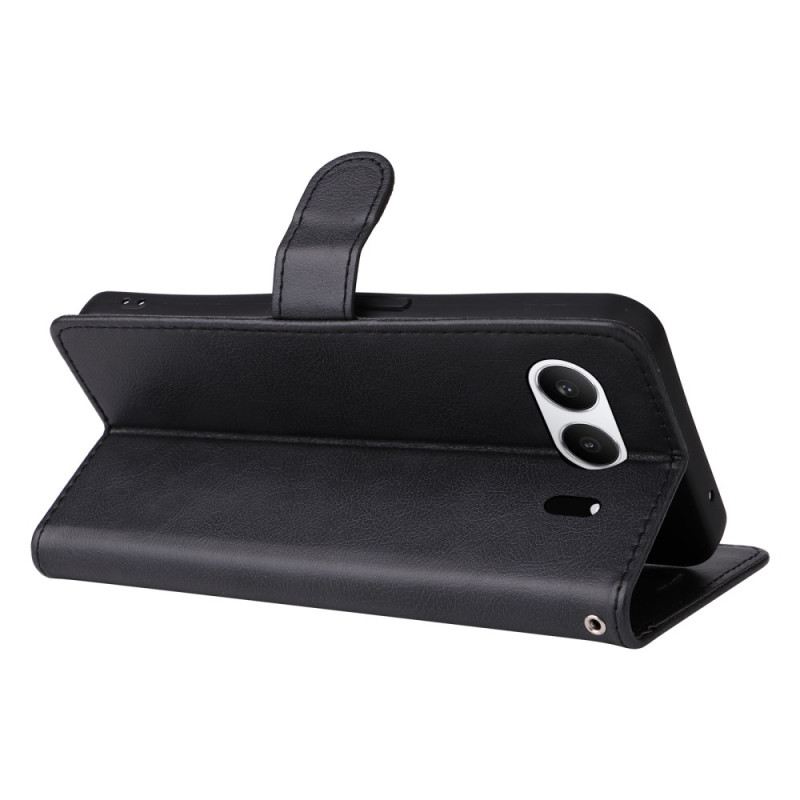 Bőrtok Oneplus Nord 4 Egyszínű Bőrhatású