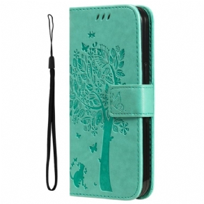 Bőrtok Oneplus Nord 4 Fa És Macska