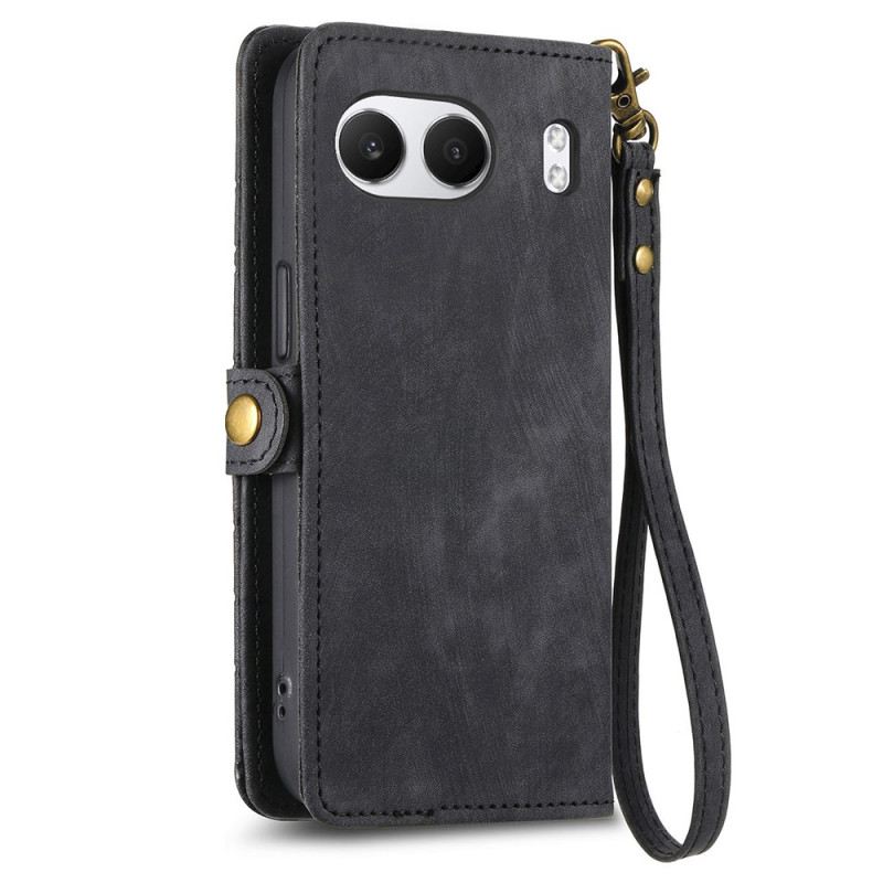 Bőrtok Oneplus Nord 4 Geometrikus Mintás Pénztárca