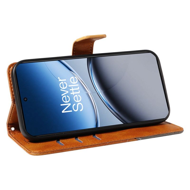 Bőrtok Oneplus Nord 4 Geometrikus Vonalvezetésű