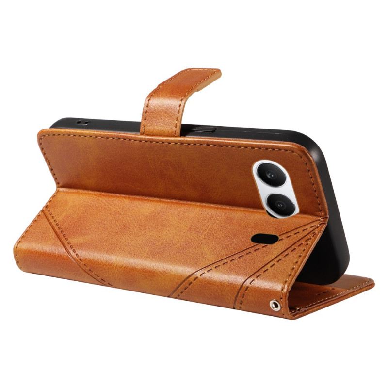 Bőrtok Oneplus Nord 4 Geometrikus Vonalvezetésű