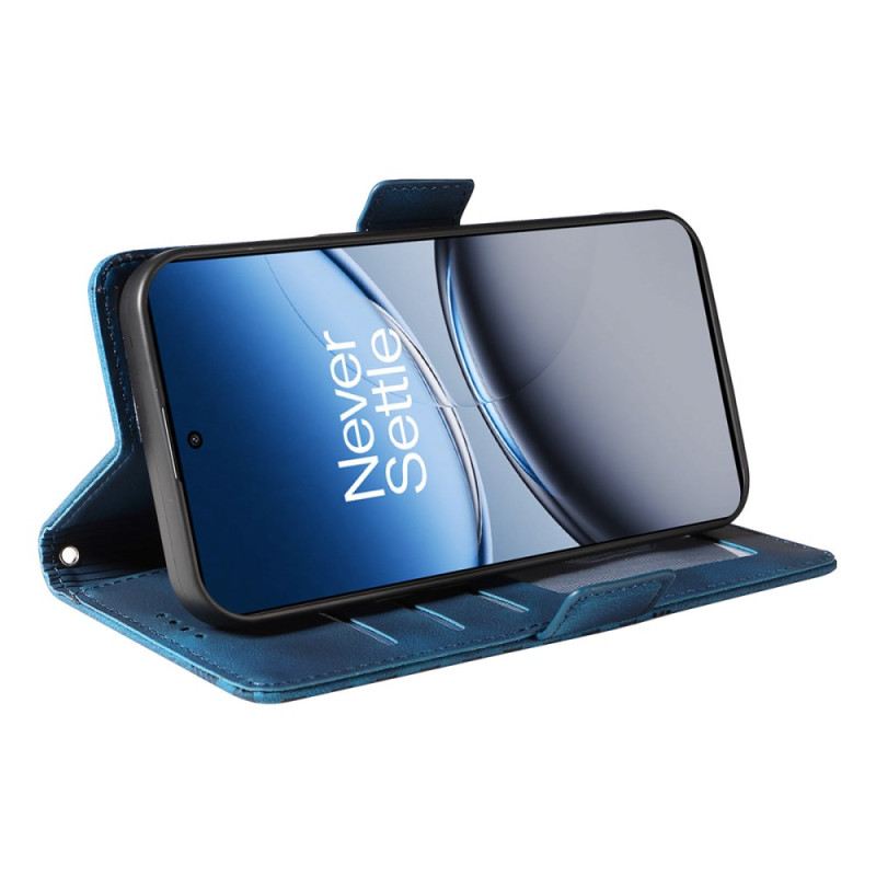 Bőrtok Oneplus Nord 4 Mintás Edzett Üveg Képernyővédővel