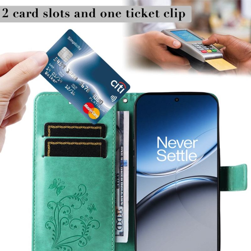 Bőrtok Oneplus Nord 4 Óriás Pillangós Pánt