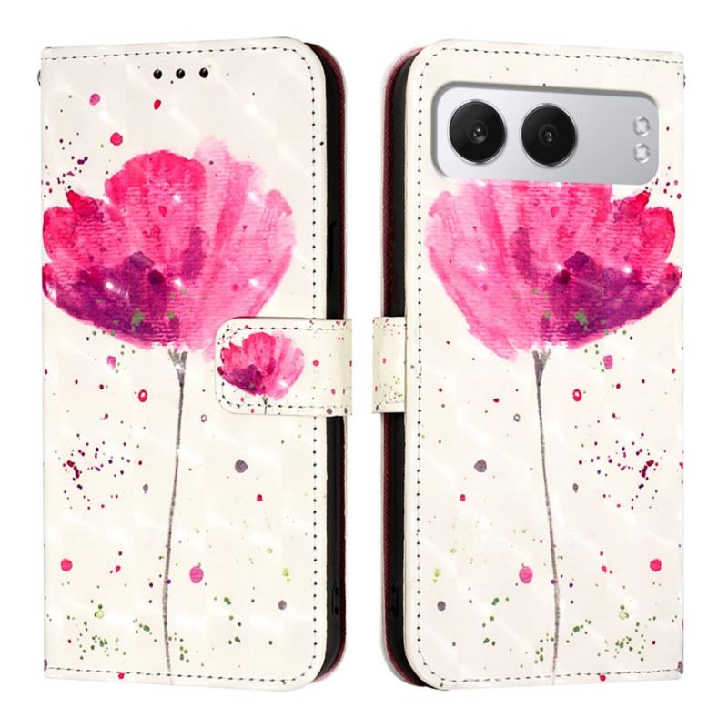 Bőrtok Oneplus Nord 4 Pipacs