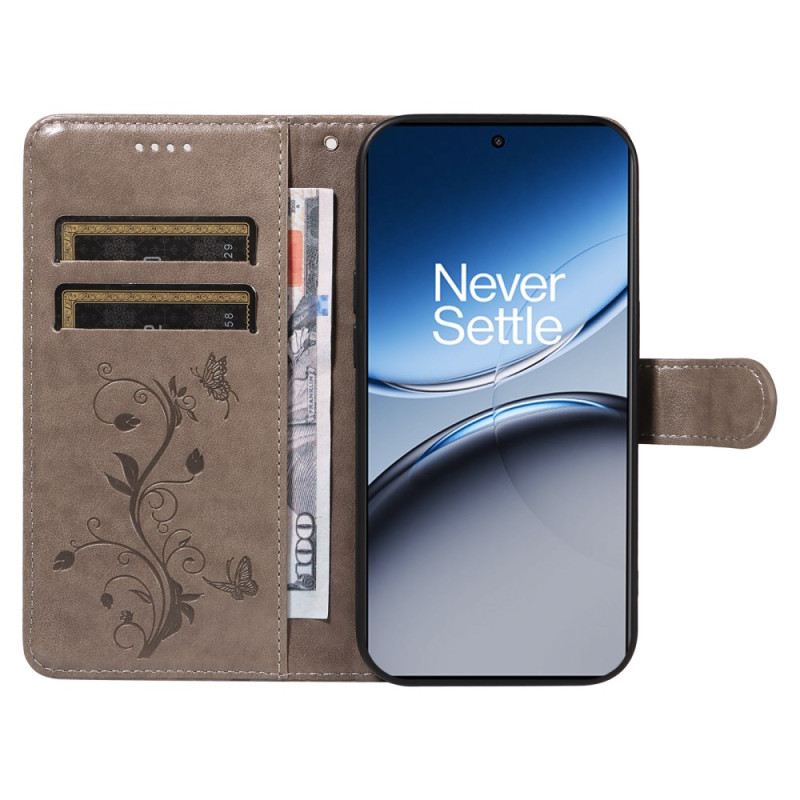 Bőrtok Oneplus Nord 4 Virágminta