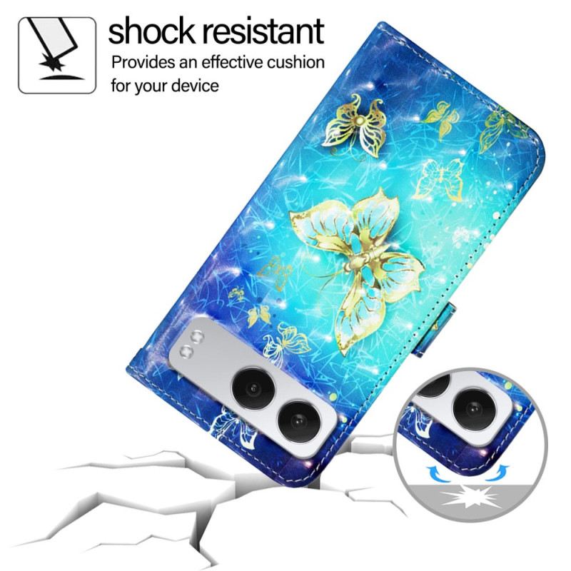 Fliptok Oneplus Nord 4 Arany Pillangók