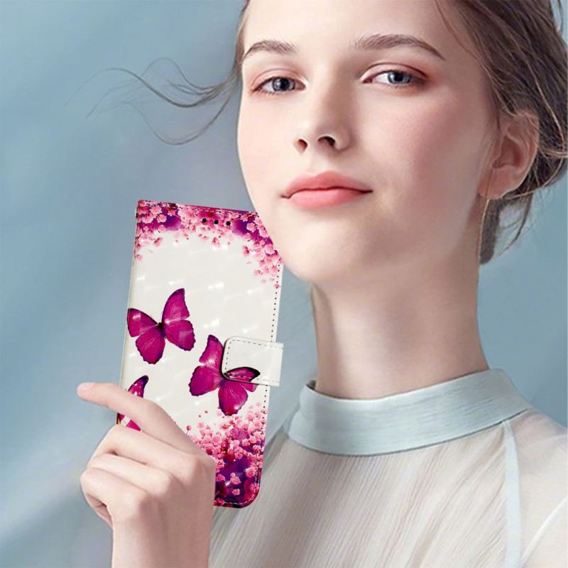 Fliptok Oneplus Nord 4 Piros Pillangók