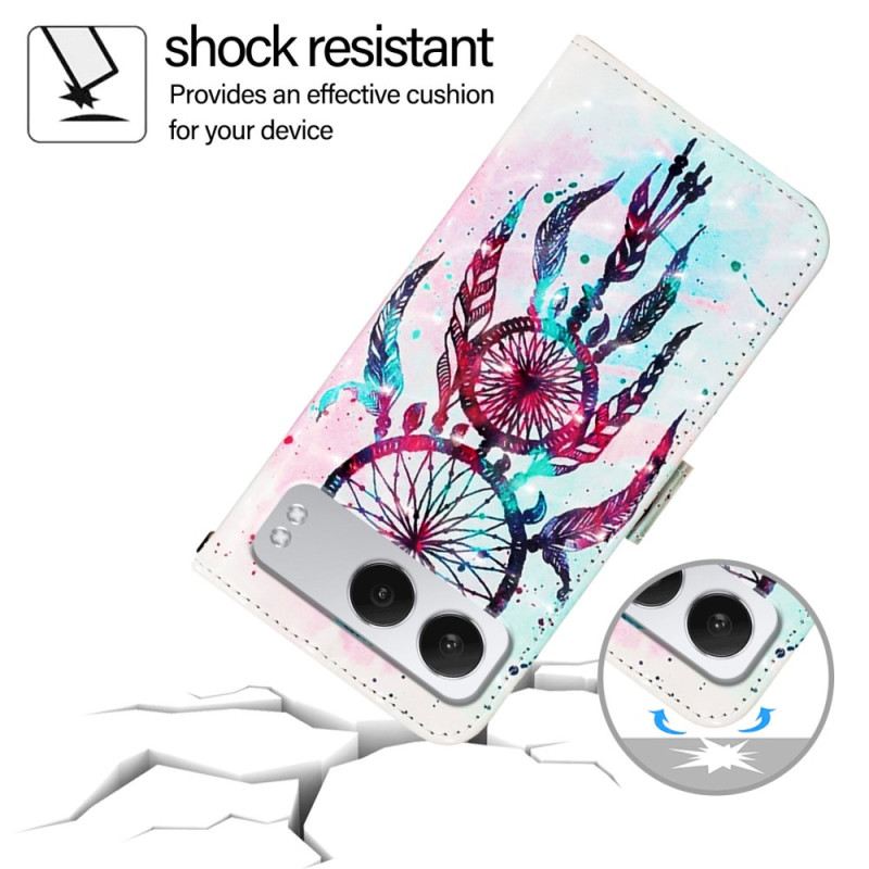 Kinyitható Bőrtok Oneplus Nord 4 Akvarell Álomfogó