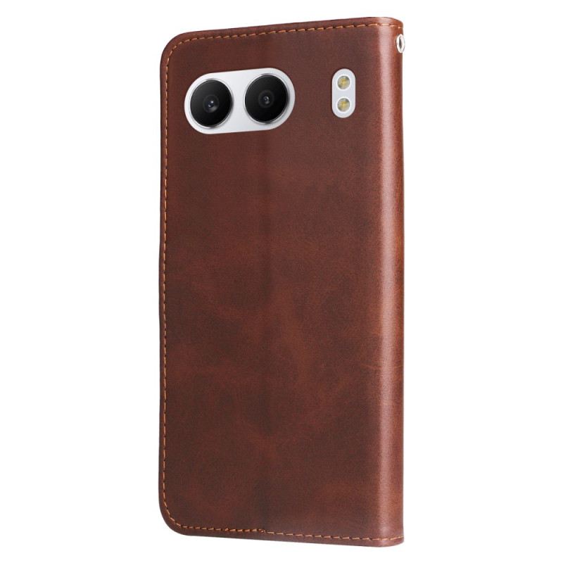 Kinyitható Bőrtok Oneplus Nord 4 Cipzáras Pénztárca