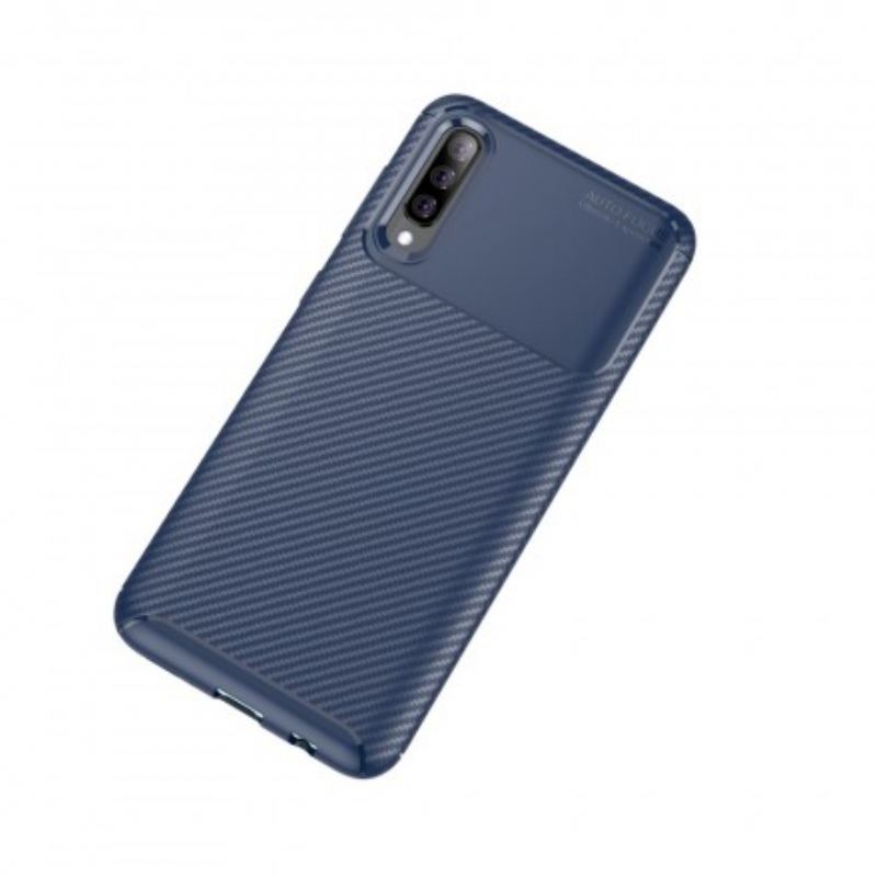 Tok Samsung Galaxy A70 Rugalmas Szénszálas Textúra