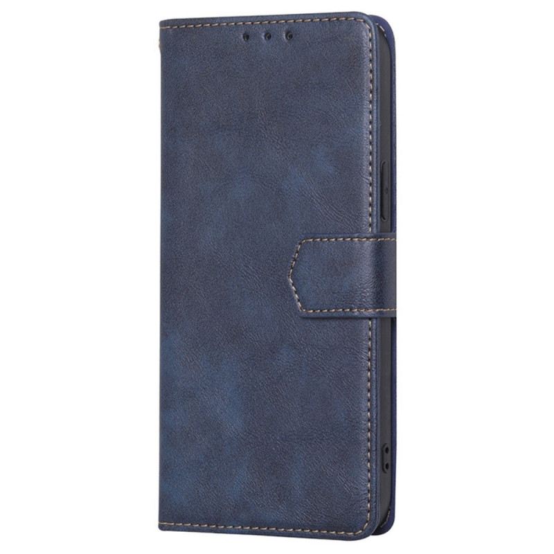 Fliptok / Bőrtok Xiaomi 12T / 12T Pro Couture Bőr Hatás