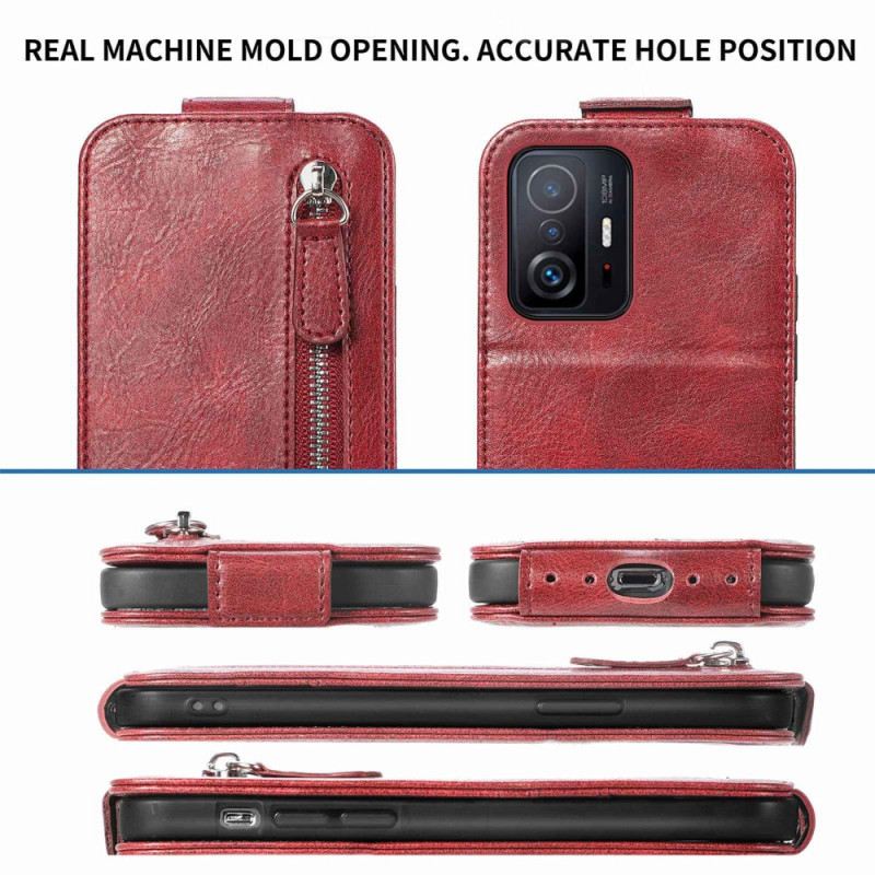 Fliptok / Bőrtok Xiaomi 12T / 12T Pro Függőleges Füles Érme Pénztárca