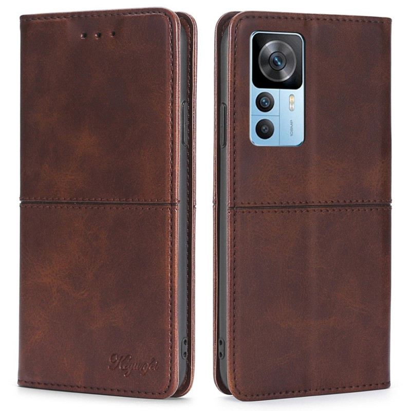 Fliptok / Bőrtok Xiaomi 12T / 12T Pro Látható Varratok