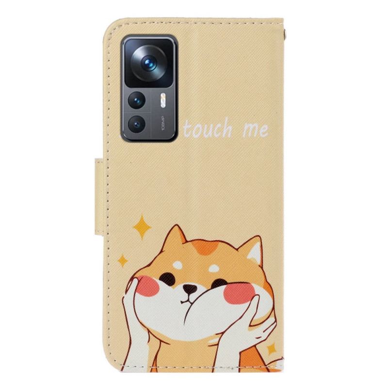 Fliptok / Bőrtok Xiaomi 12T / 12T Pro Ne Nyúlj Hozzám A Zsinórral