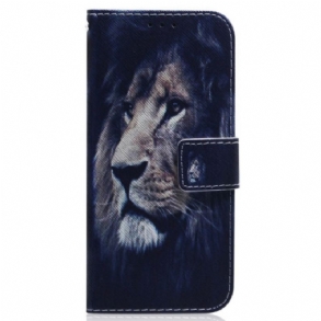 Fliptok / Bőrtok Realme GT Neo 3 Midnight Lion