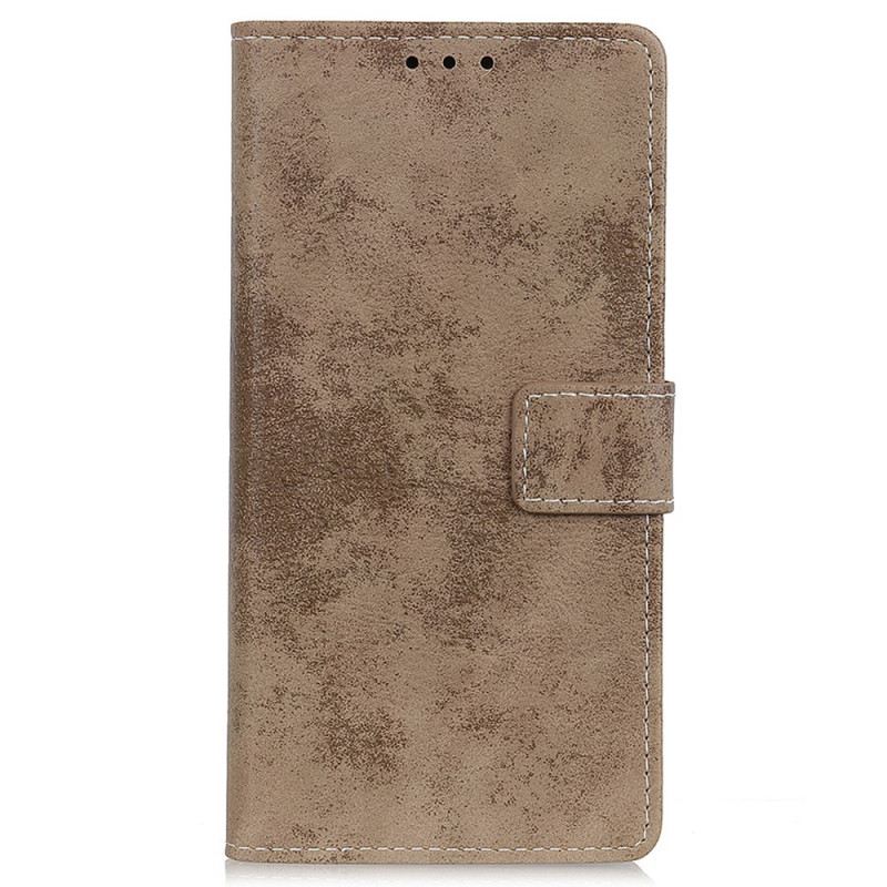 Kinyitható Tokok Samsung Galaxy A03 Core Vintage Bőr Hatás