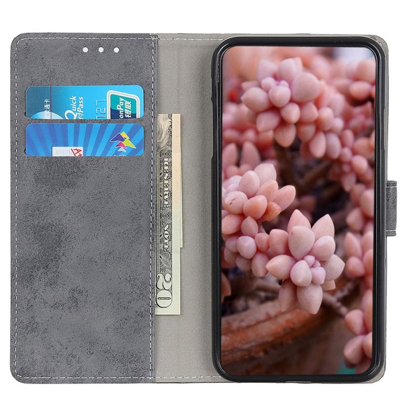 Kinyitható Tokok Samsung Galaxy A03 Core Vintage Bőr Hatás