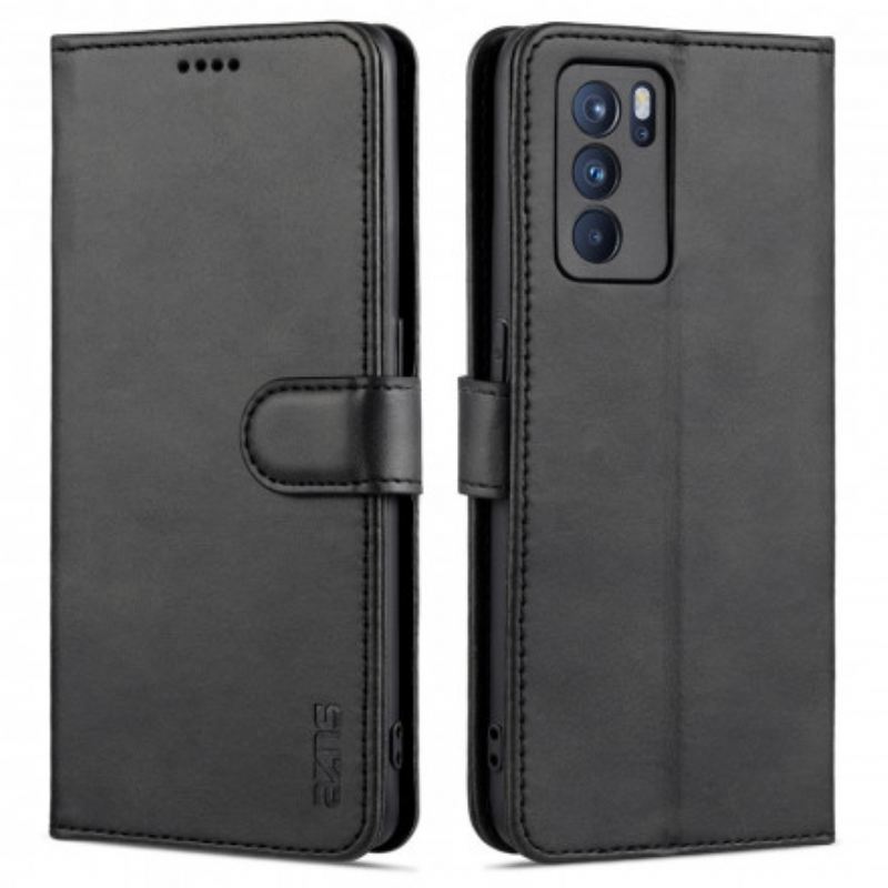 Fliptok / Bőrtok Oppo Reno 6 5G Azns Bőrhatás