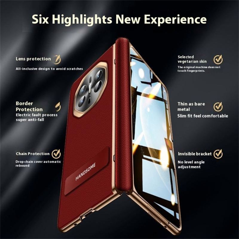 Tok Huawei Mate X6 Texturált Műbőr Képernyővédővel