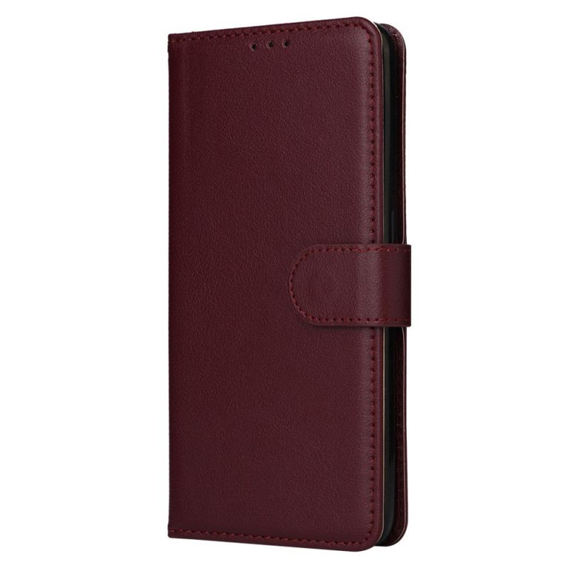 Bőrtok Realme 14t 5g Egyszínű Pánt