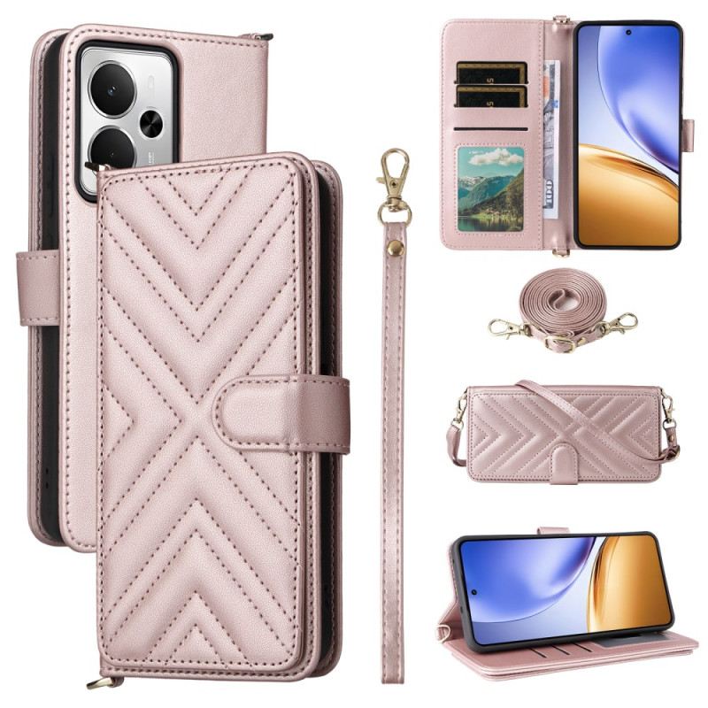 Bőrtok Realme 14t 5g Pánt És Vállpánt