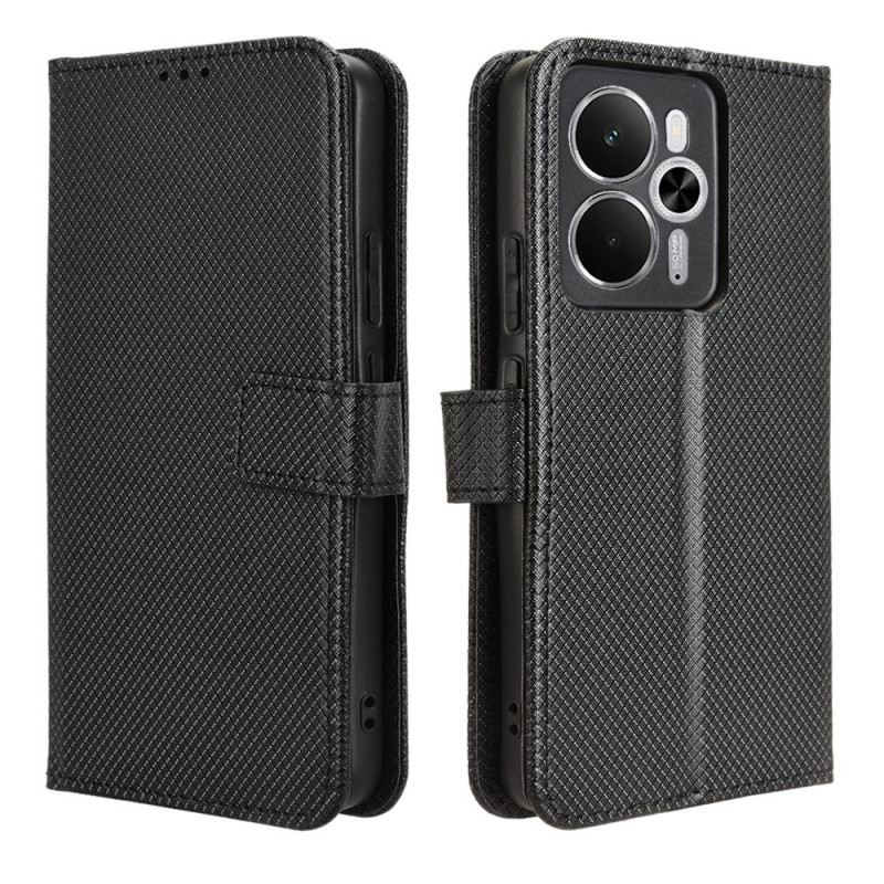 Bőrtok Realme 14t 5g Pöttyök