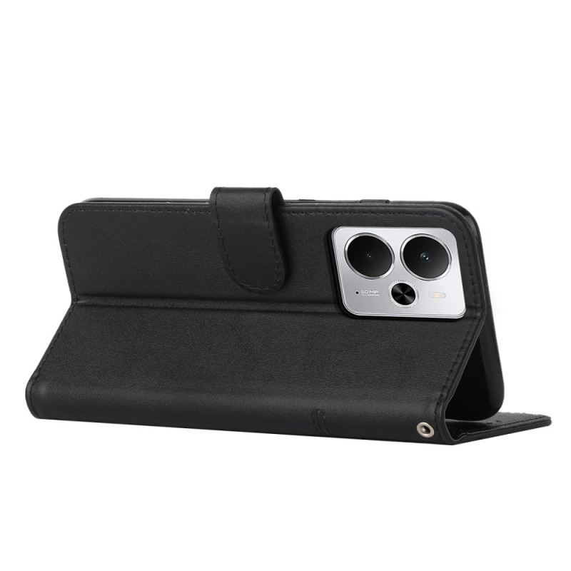 Bőrtok Realme 14t 5g Üzleti Stílusú